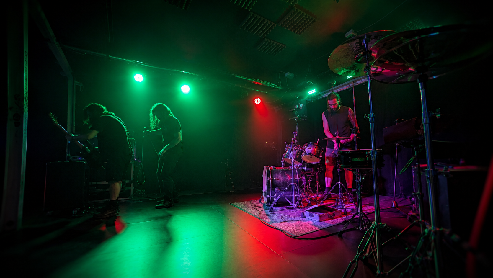 Band performing on stage
